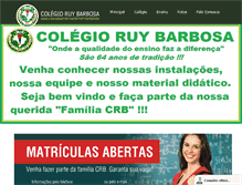 Tablet Screenshot of colegioruybarbosa.com.br